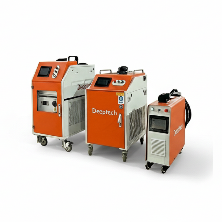 元孚深科(DeepTech)手持式激光清洗机系列，用于工业金属除锈、除漆及模具清洗